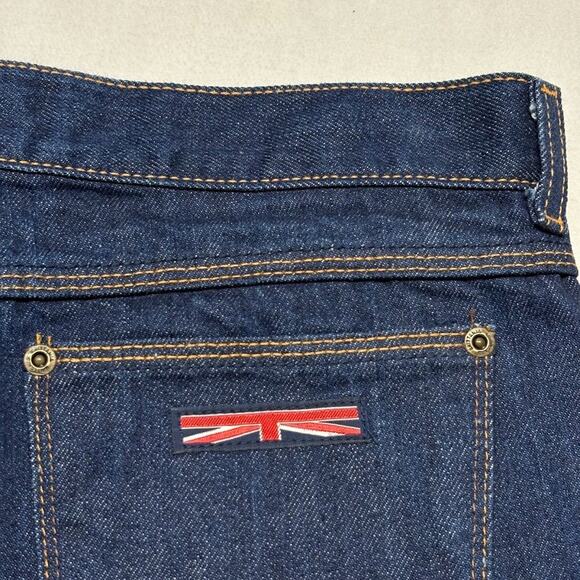 VTG 80s Brittania Dark Wash Jeans Basic Straight Leg Mens Size 34XL (34W x 36L) - Picture 9 of 12